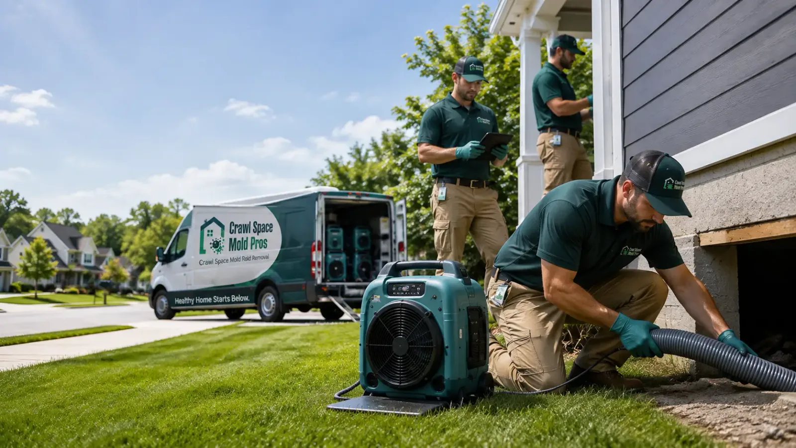 Crawl Space Mold Removal in Huntsville, MO